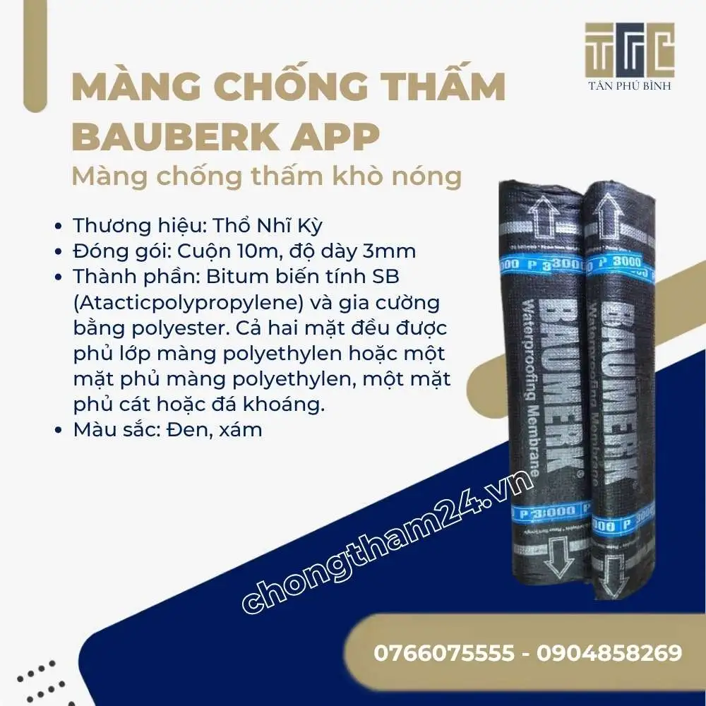 Màng chống thấm Baumerk APP 3mm