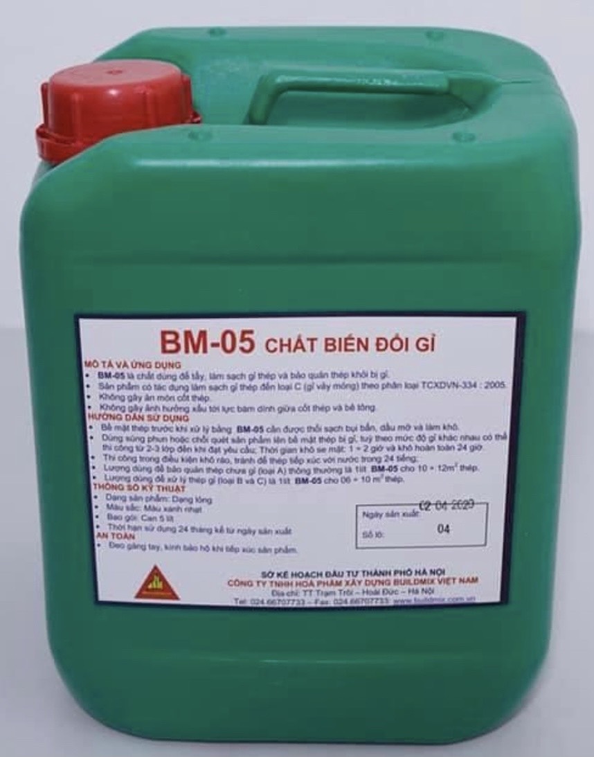 Chất biến đổi gỉ BM-05 – Chất biến đổi gỉ sắt