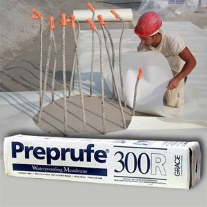 Preprufe 300R – Màng chống thấm HDPE bám dính hoàn toàn với bê tông