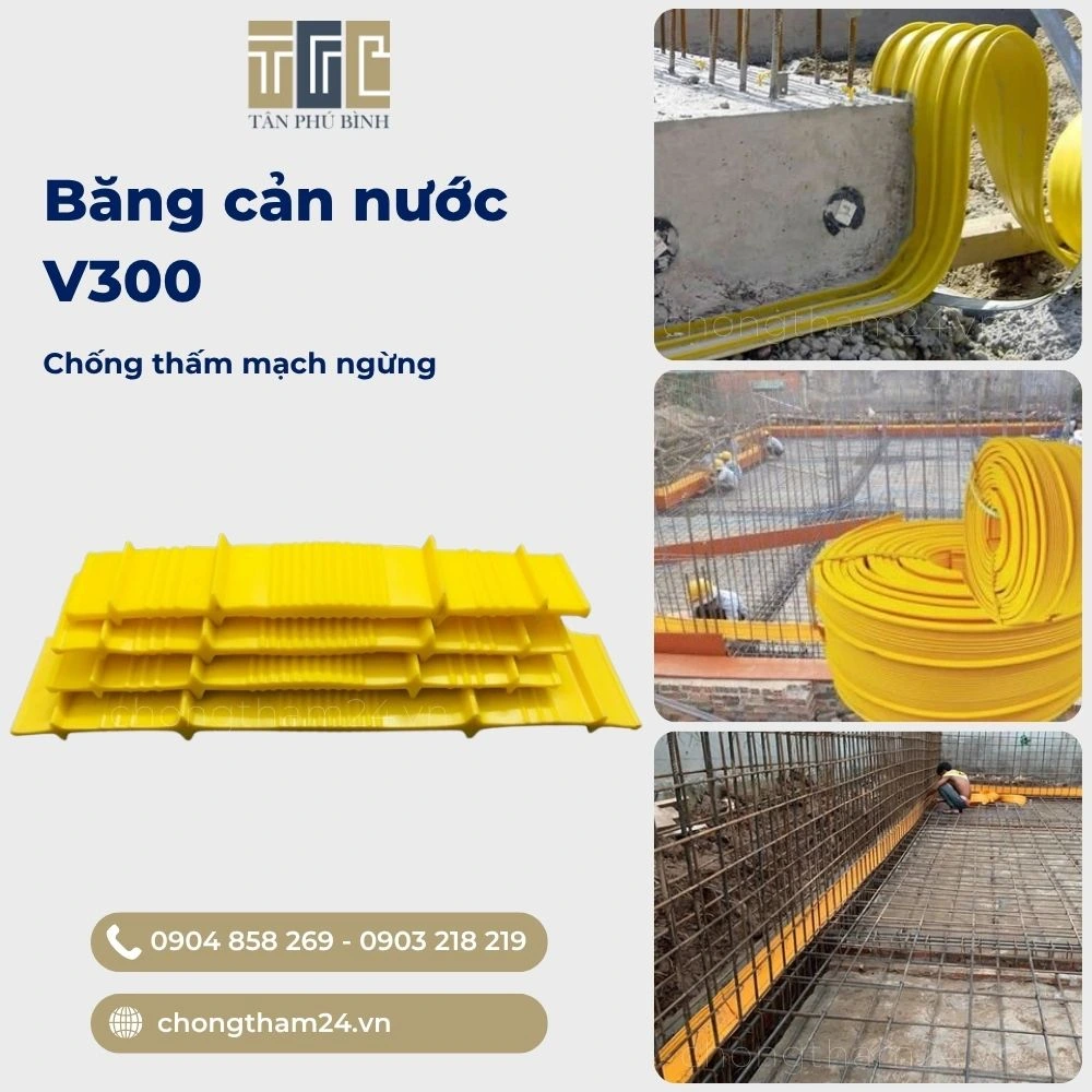 Băng cản nước PVC V300 - 2 Băng cản nước PVC V300 - 2