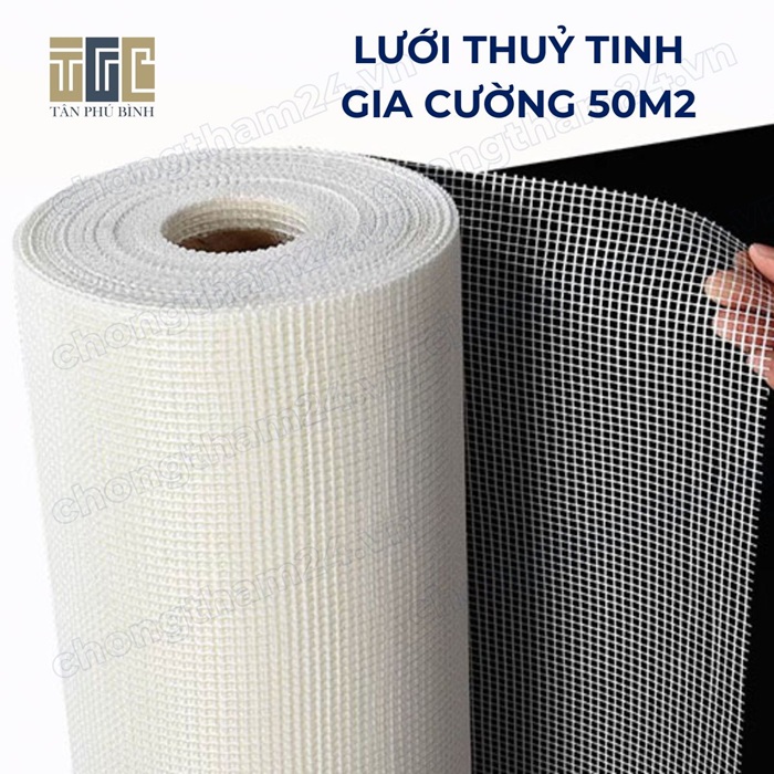 Lưới thủy tinh gia cường 50m2 (Đài Loan) – Định lượng 45g/m2