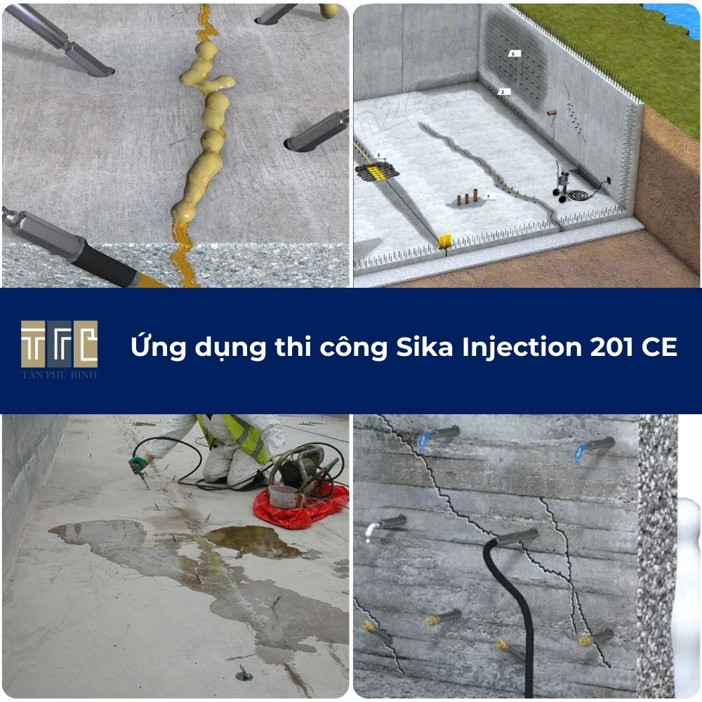 Thi công Sika Injection 201 CE Thi công Sika Injection 201 CE