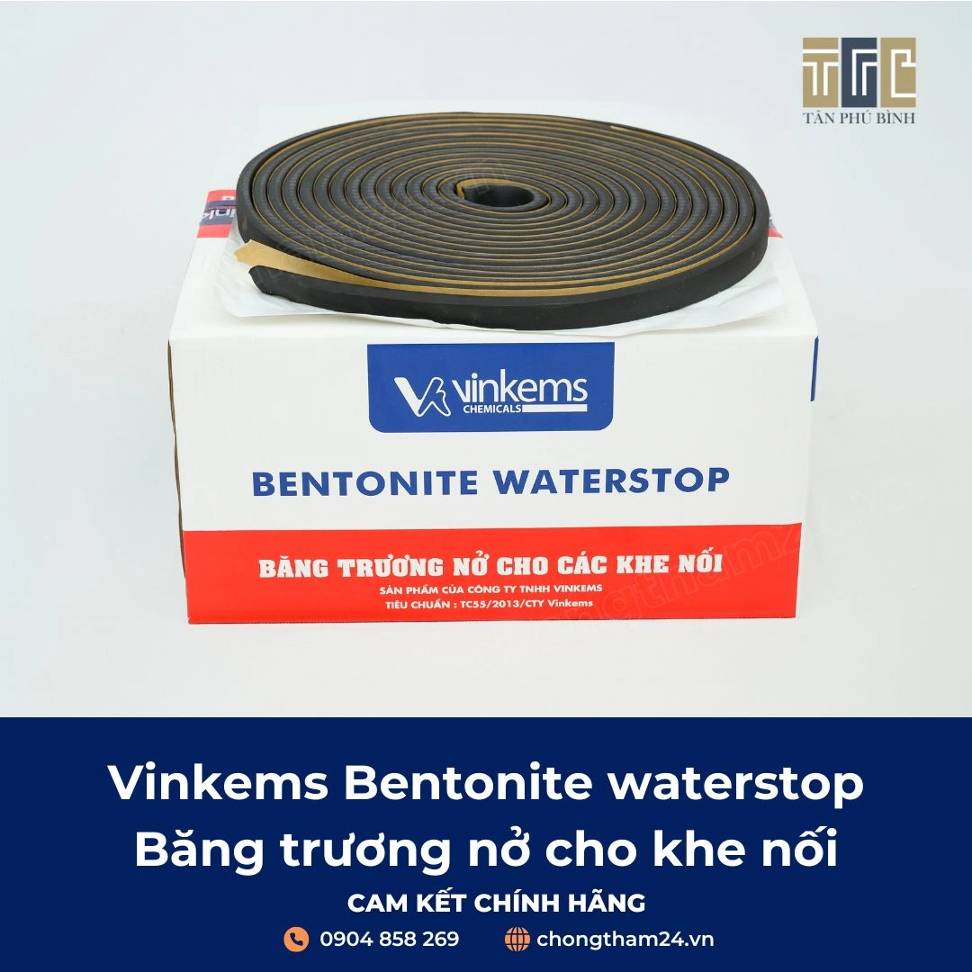VINKEMS Bentonite Waterstop – Băng trương nở cho các khe nối