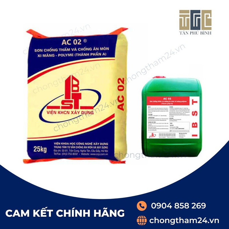 AC 02 – Sơn chống thấm và chống ăn mòn xi măng – polyme