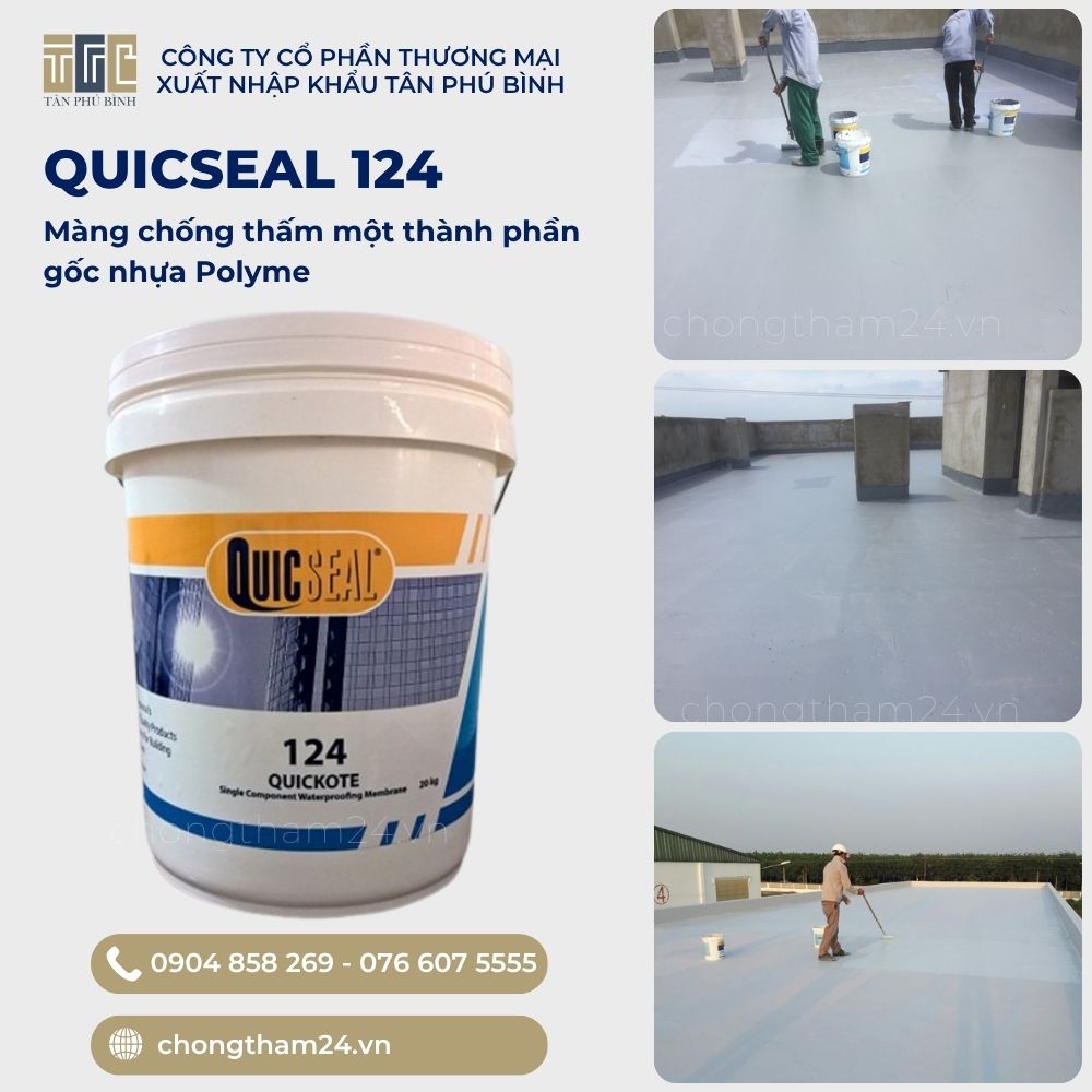 QUICSEAL 124 chống thấm gốc Polymer QUICSEAL 124 chống thấm gốc Polymer