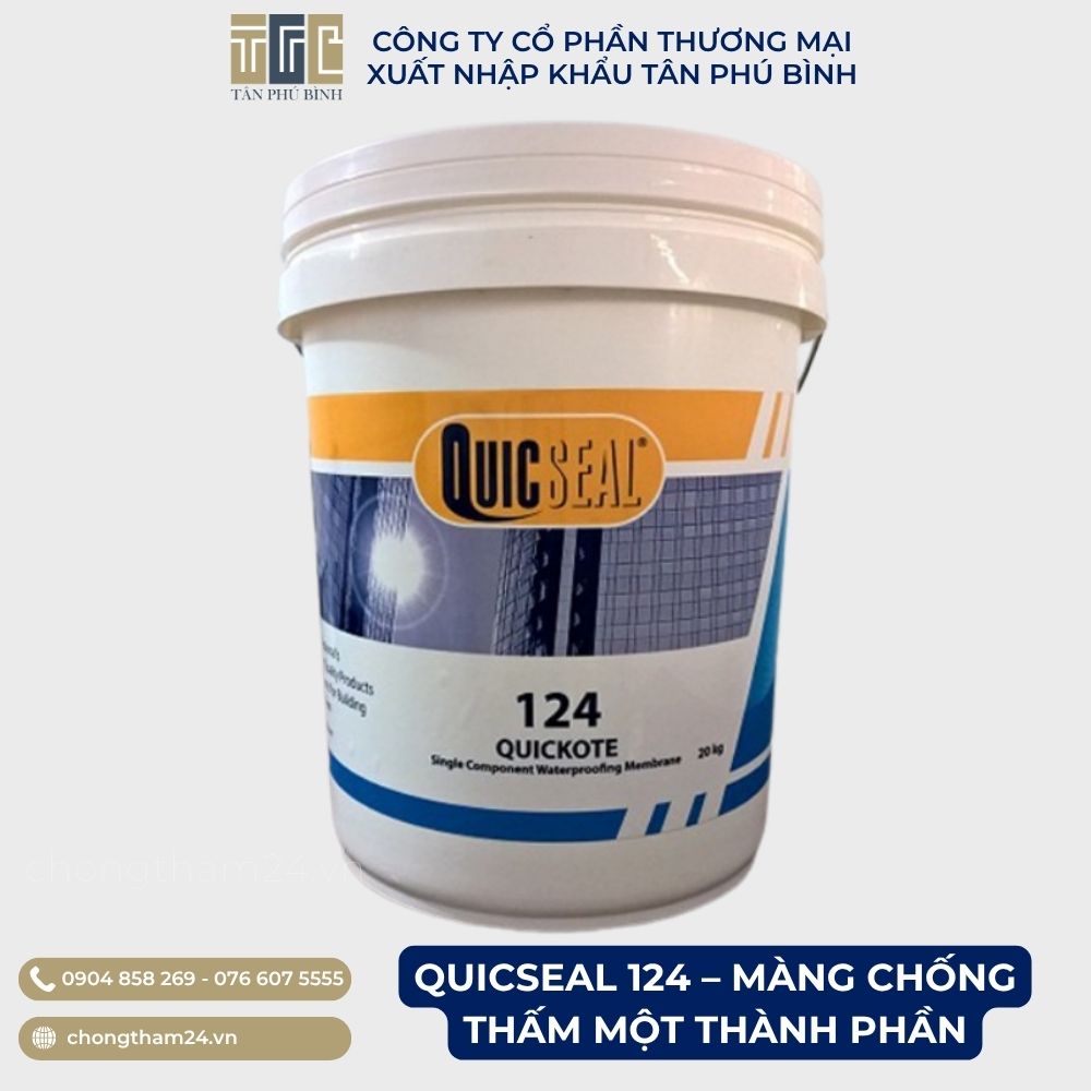 QUICSEAL 124 – Màng chống thấm một thành phần gốc nhựa Polyme