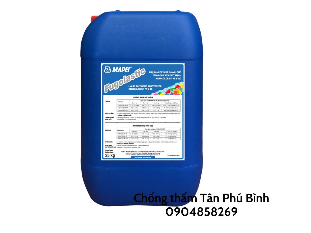 Fugolastic – Phụ gia gốc polymer dạng lỏng
