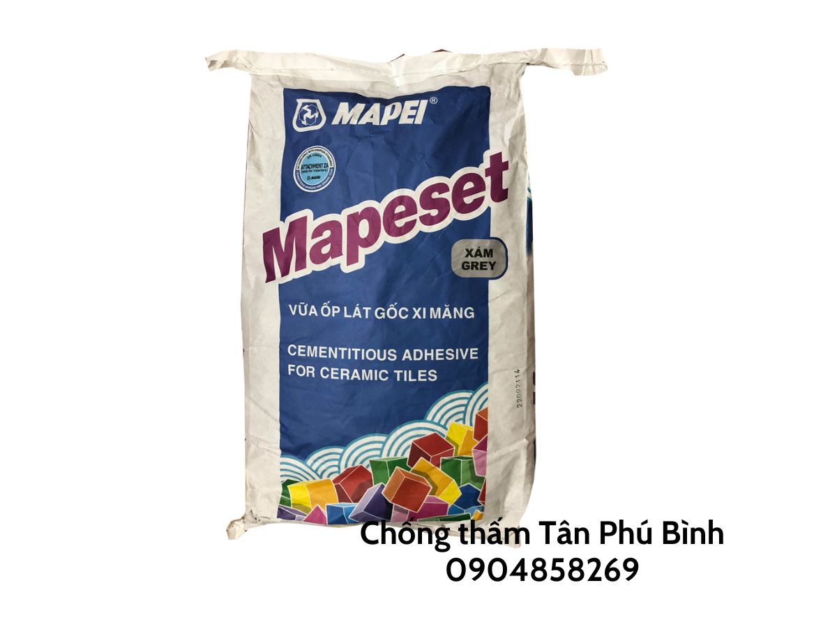 MAPESET xám – Vữa ốp lát gốc xi măng dạng bột mịn