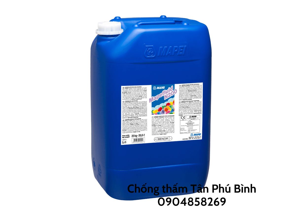 Mapefluid N200 VN – Phụ gia siêu dẻo dùng cho bê tông chất lượng cao