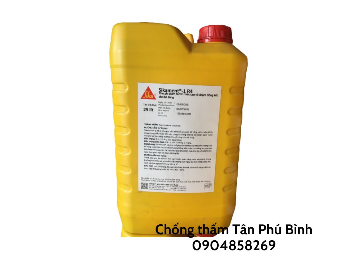 SIKAMENT-1R4 – Phụ gia kéo dài thời gian ninh kết, giảm nước cho bê tông