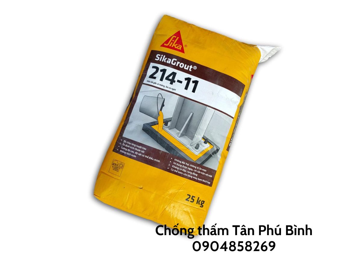 Sikagrout 214-11 – Vữa rót gốc xi măng, bù co ngót