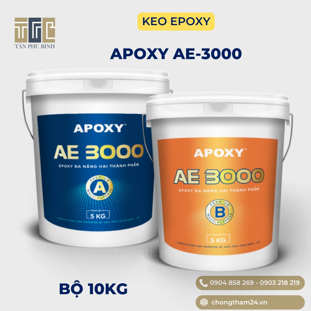 Apoxy AE-3000 – Keo gốc Epoxy 2 thành phần