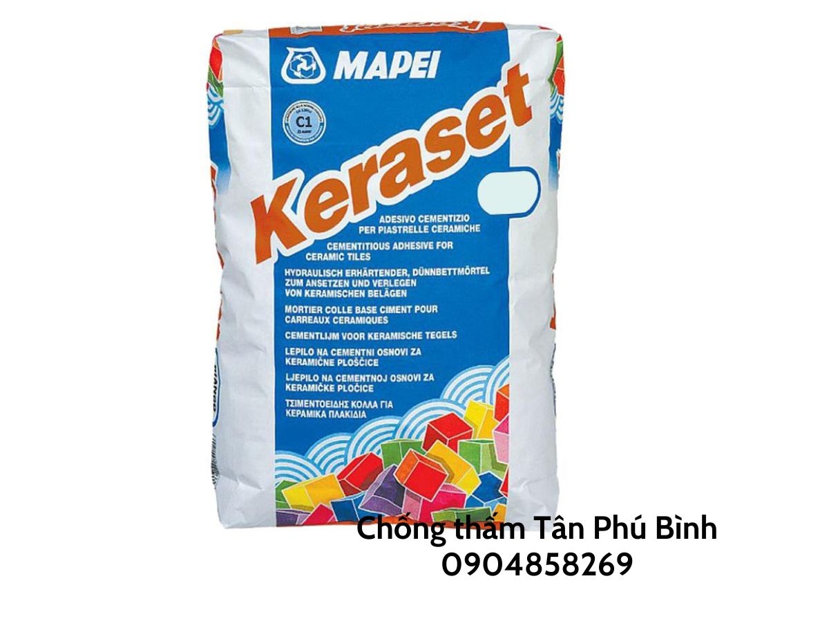 KERASET grey – Vữa ốp lát gạch gốc xi măng (màu xám)