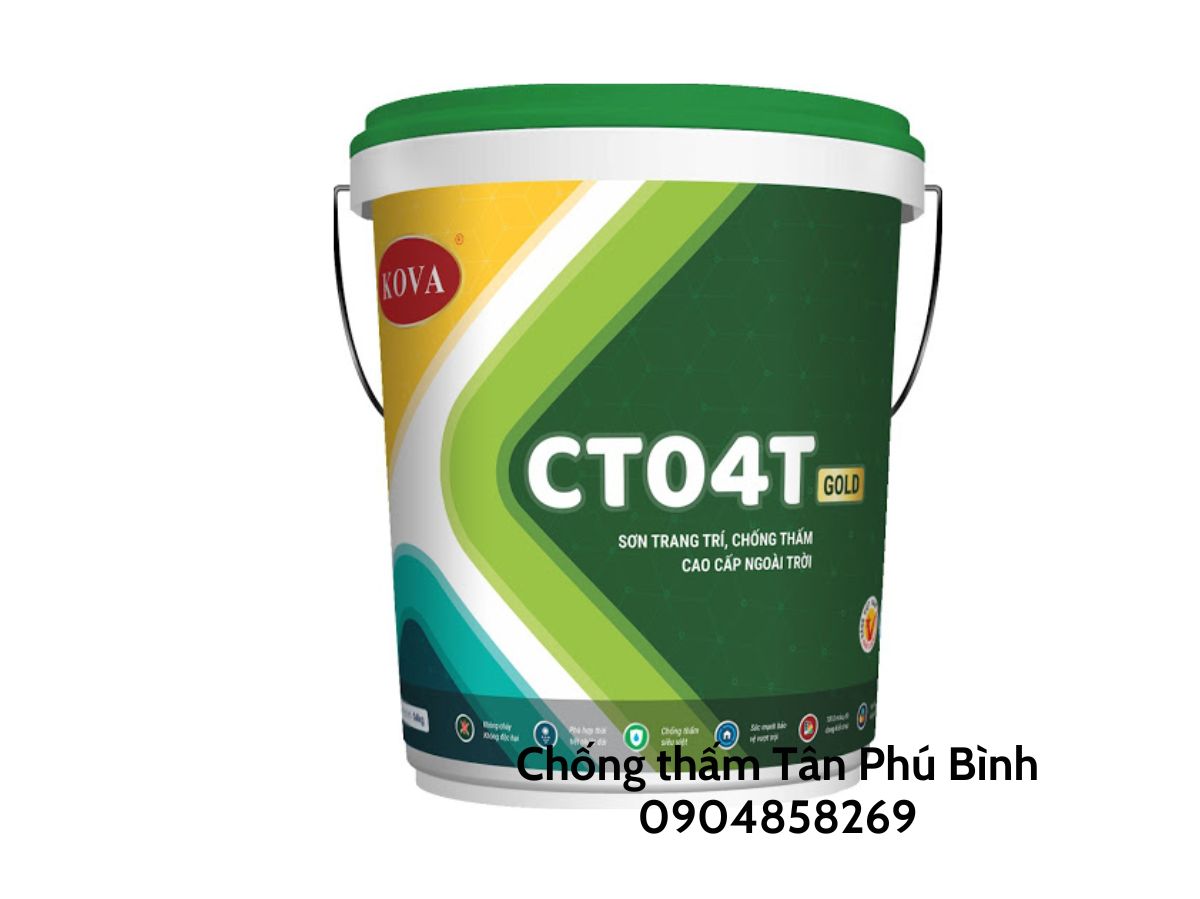 Sơn Kova CT04 Gold – Sơn trang trí, chống thấm cao cấp ngoài trời