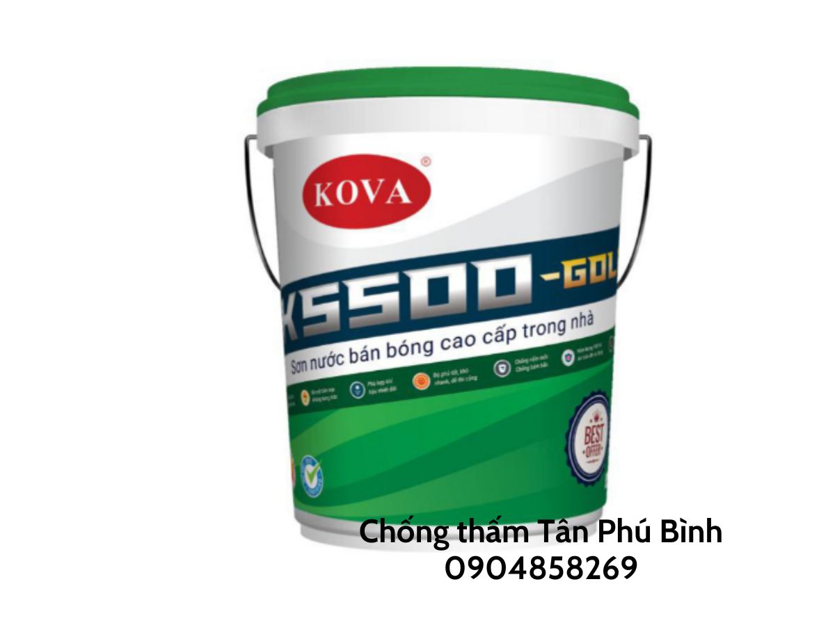 Sơn KOVA K5500 GOLD – Sơn bán bóng cao cấp trong nhà