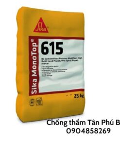 Sika MonoTop 615 HB - Vữa sửa chữa Polymer 1 thành phần sillica fume