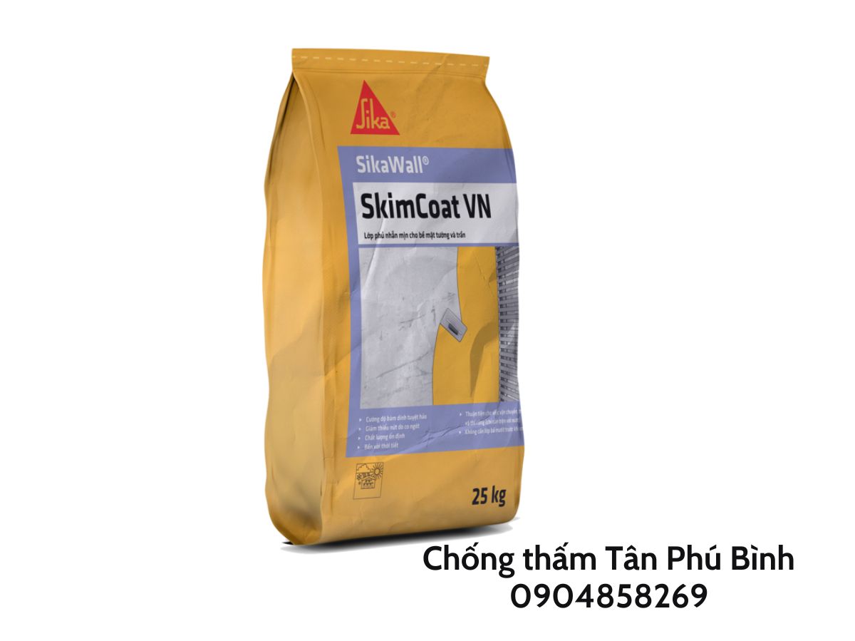 SikaWall® SkimCoat VN – Lớp phủ nhẵn mịn cho bề mặt tường và trần
