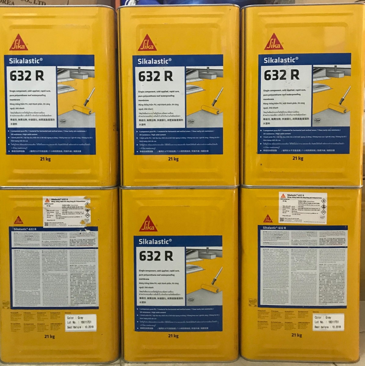 Sikalastic 632 R – Màng chống thấm dạng lỏng gốc Polyurethane