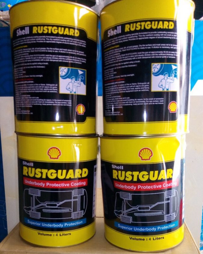 Shell Rustguard 20 lít – chất chống thấm bảo vệ gầm xe oto gốc bitum