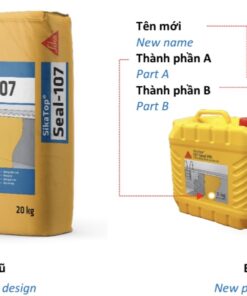 SikaTop 107 Seal VN - Vữa chống thấm và bảo vệ đàn hồi gốc xi măng