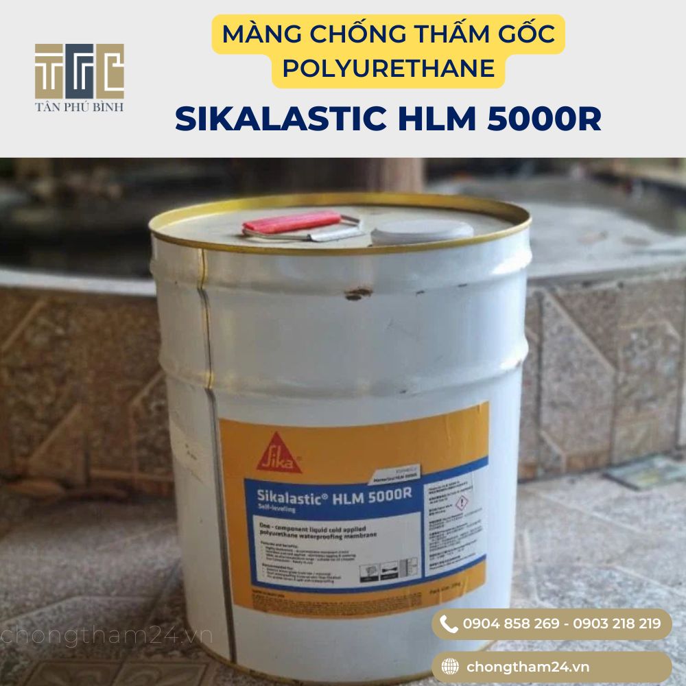 Sikalastic HLM 5000R ( tên cũ MasterSeal HLM 5000R) – Màng chống thấm gốc polyurethane