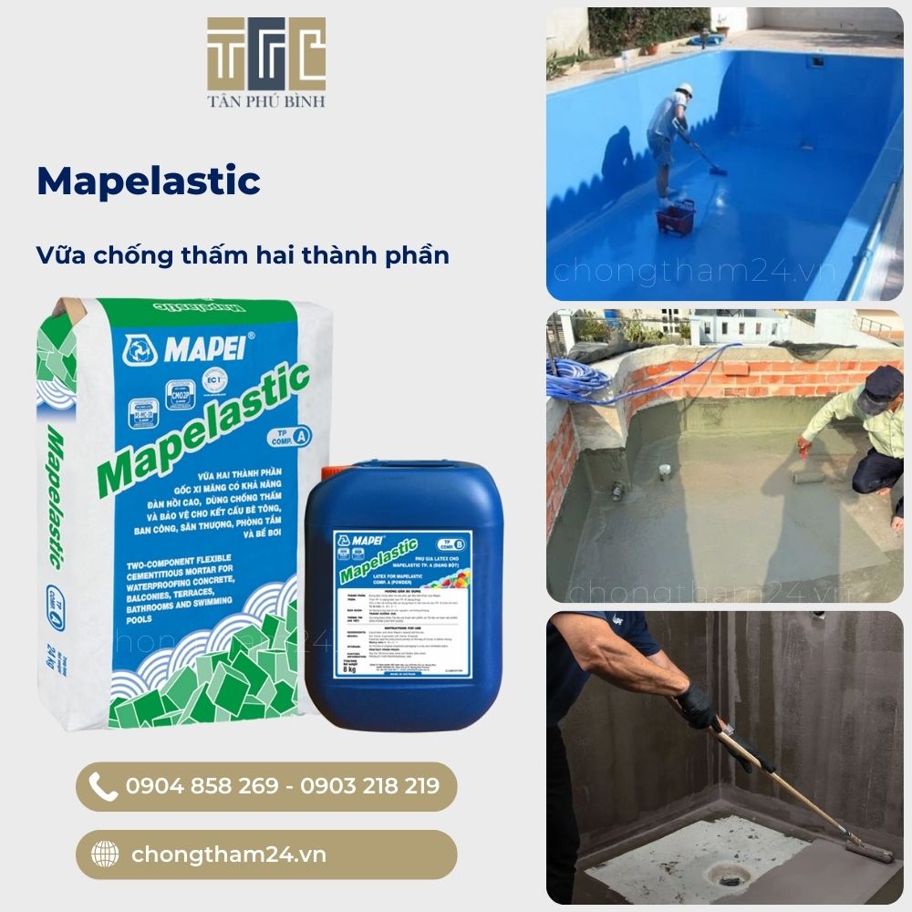 Ưu điểm của MAPELASTIC 32kg Ưu điểm của MAPELASTIC 32kg