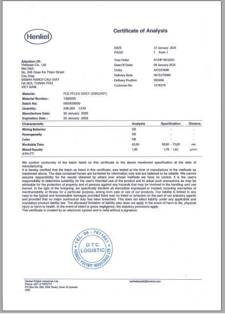 Chống thấm Polyflex hai thành phần gốc xi măng acrylic biến tính