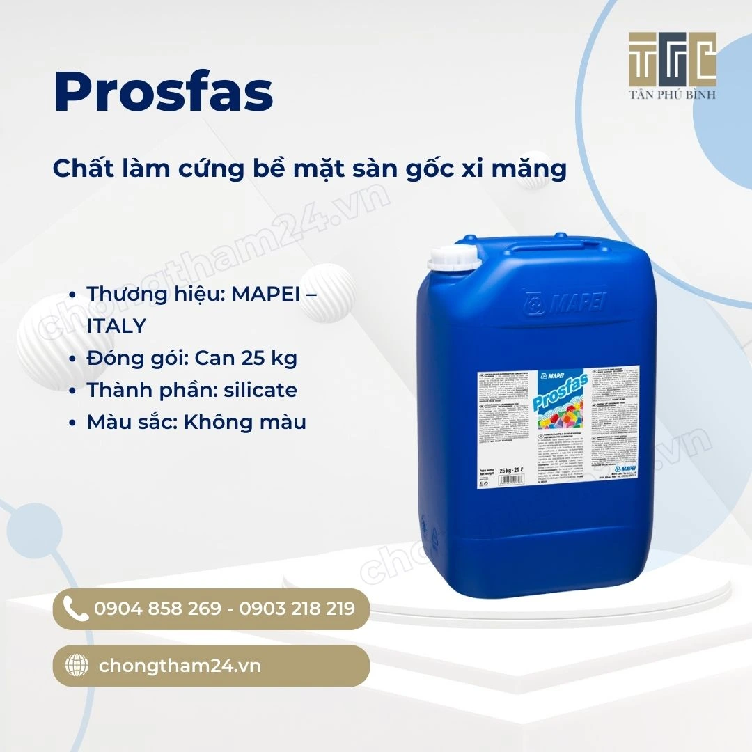 Chất tăng cứng bê tông Prosfas