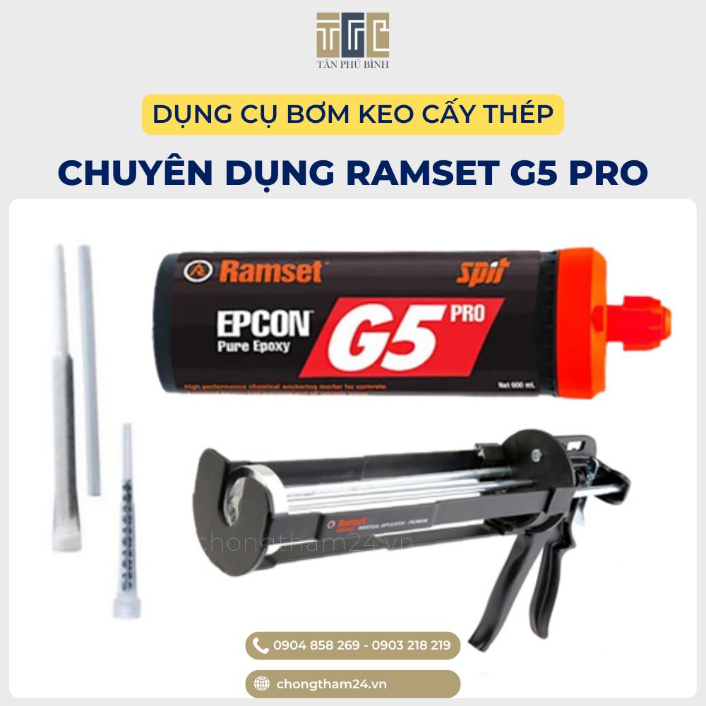 Súng bơm keo Ramset G5 Pro – chính hãng