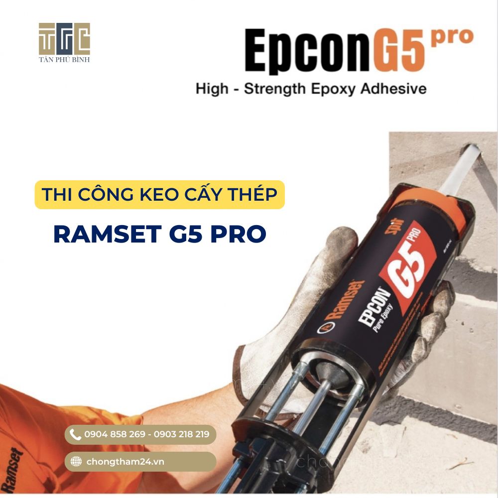 Ramset Epcon G5 PRO - Keo Epoxy cấy sắt thép 2 thành phần