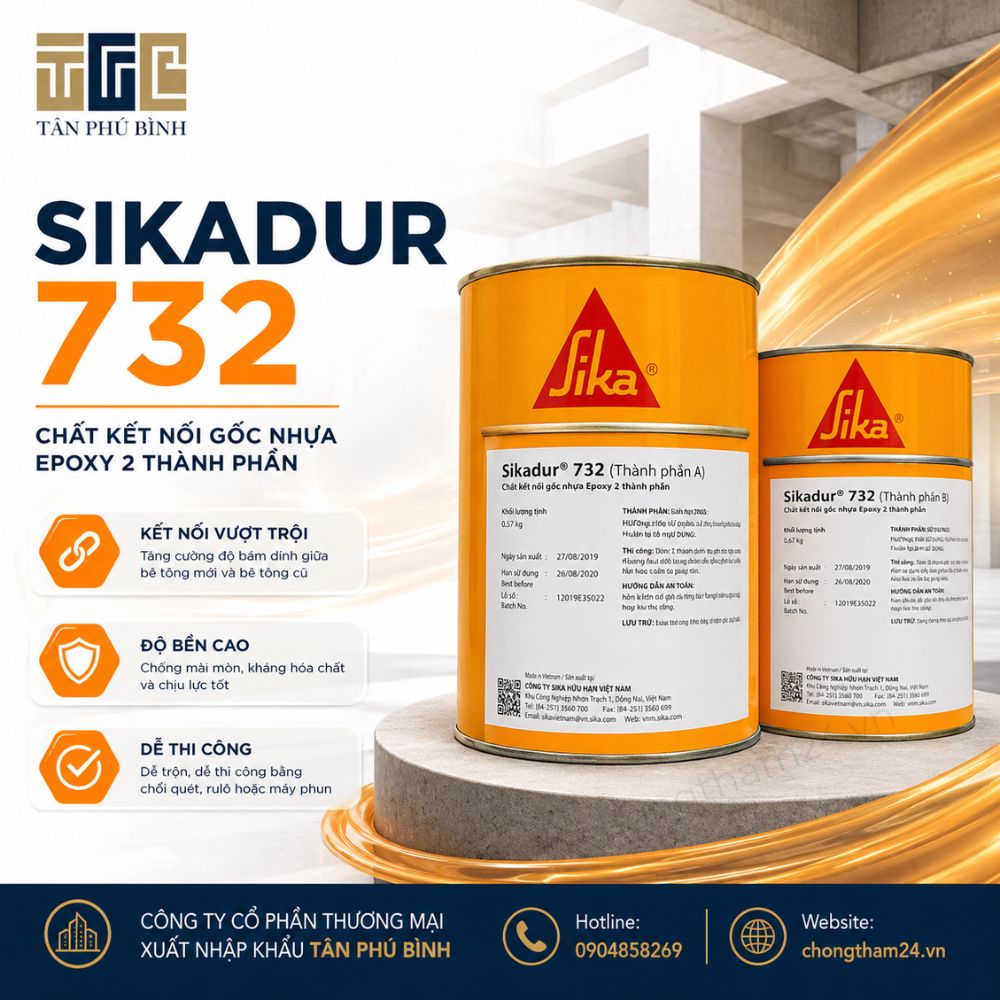 Sikadur 732 – Chất kết nối gốc nhựa Epoxy 2 thành phần