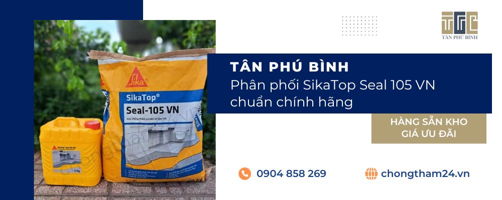 Sản phẩm vữa chống thấm SikaTop Seal 105 VN