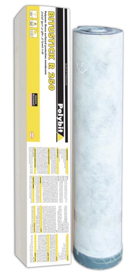 Bitustick R250 là màng tấm tự dính, bitum được cải tiến SBS