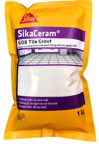 SikaCeram®-608 Tile Grout – Keo trà ron trong nhà và ngoài trời