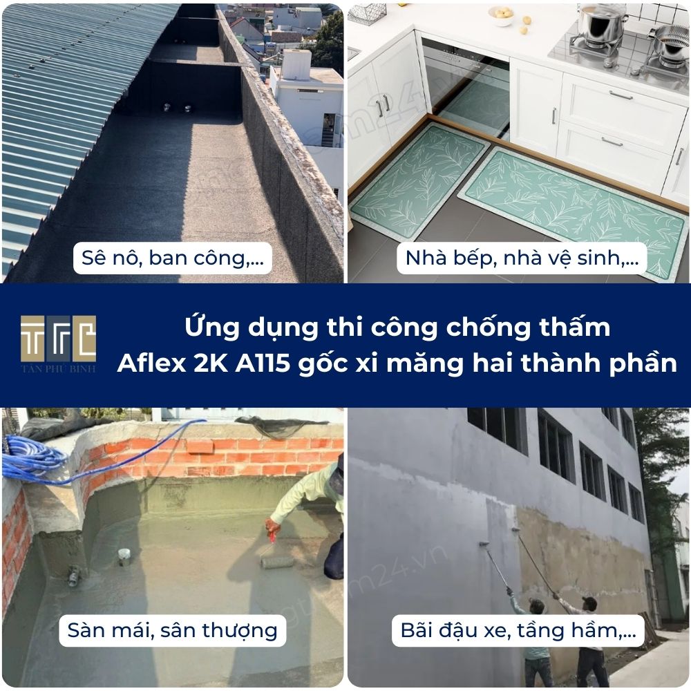 Aflex 2K A115 gốc xi măng hai thành phần