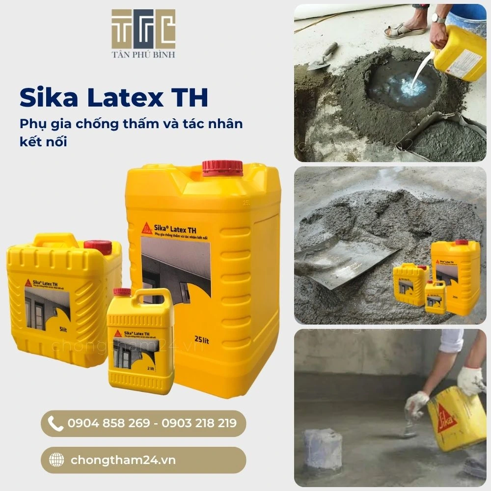 phụ gia chống thấm Sika Latex TH-1 phụ gia chống thấm Sika Latex TH-1