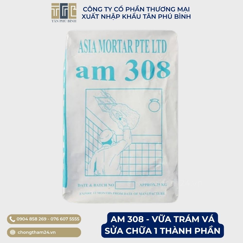 Am 308 – Vữa trám vá sửa chữa 1 thành phần
