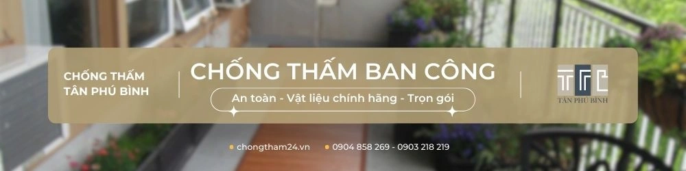 Giải pháp chống thấm ban công