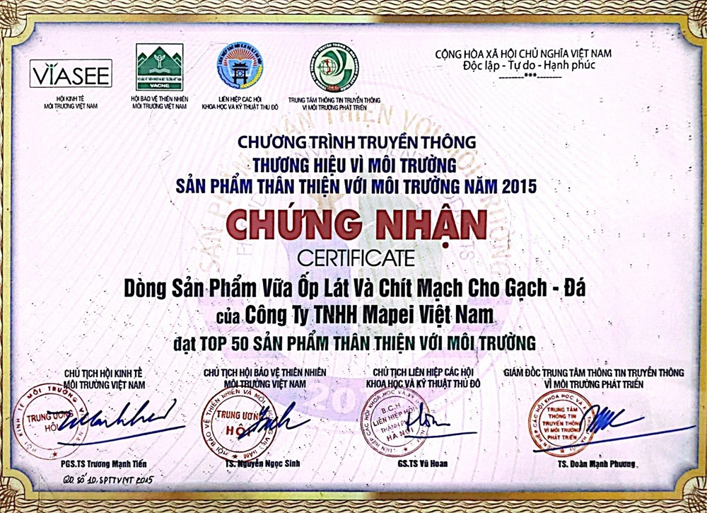 Chứng nhận 3