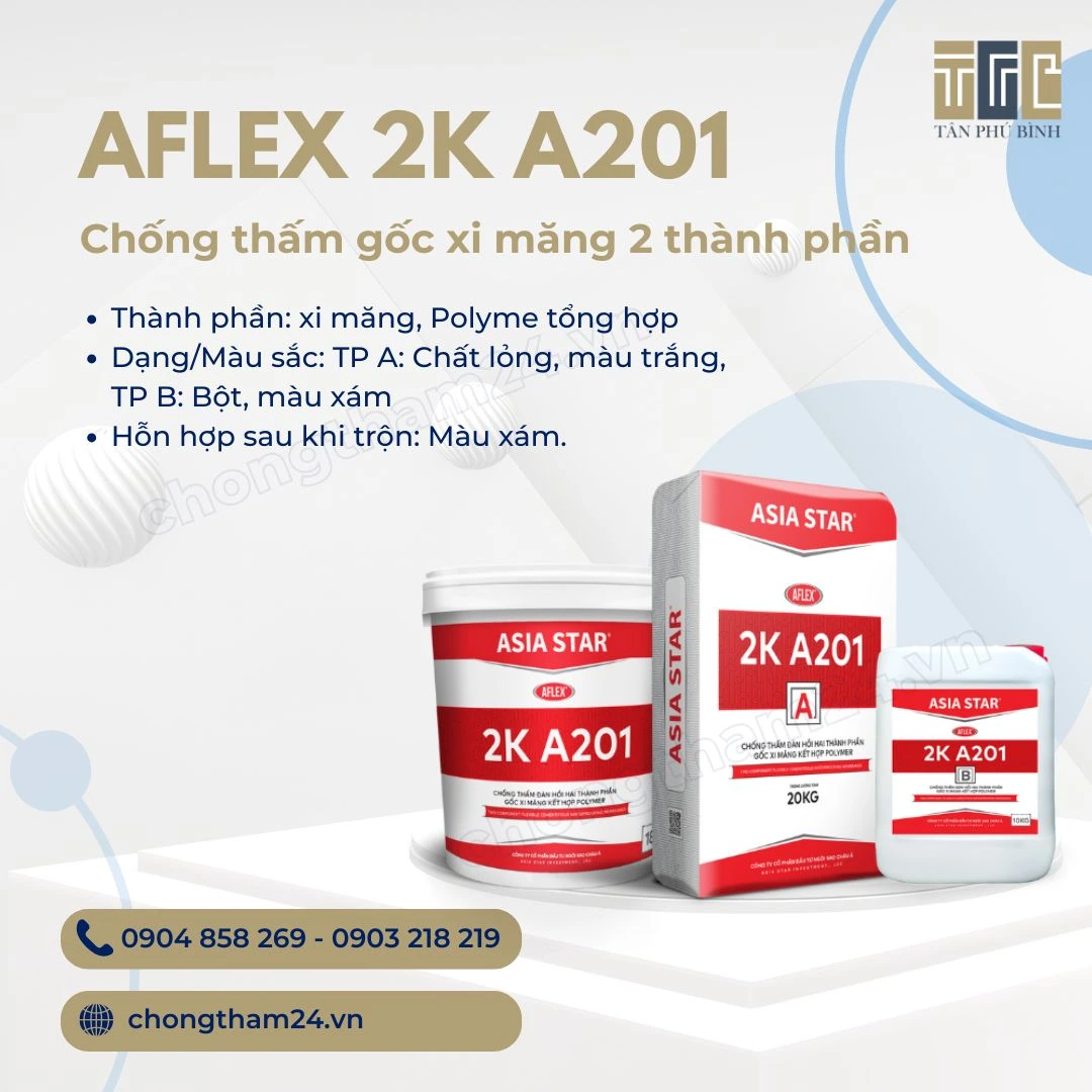 AFLEX 2K A201 – Chống thấm gốc xi măng 2 thành phần