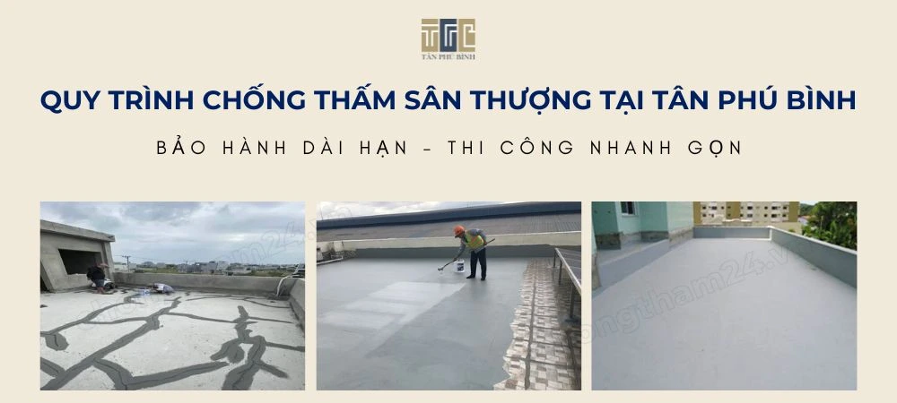 Quy trình chống thấm sân thượng chuẩn kỹ thuật