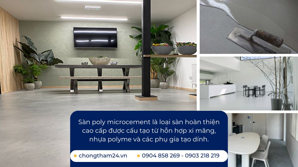 Đơn giá thi công sàn poly microcement Đơn giá thi công sàn poly microcement