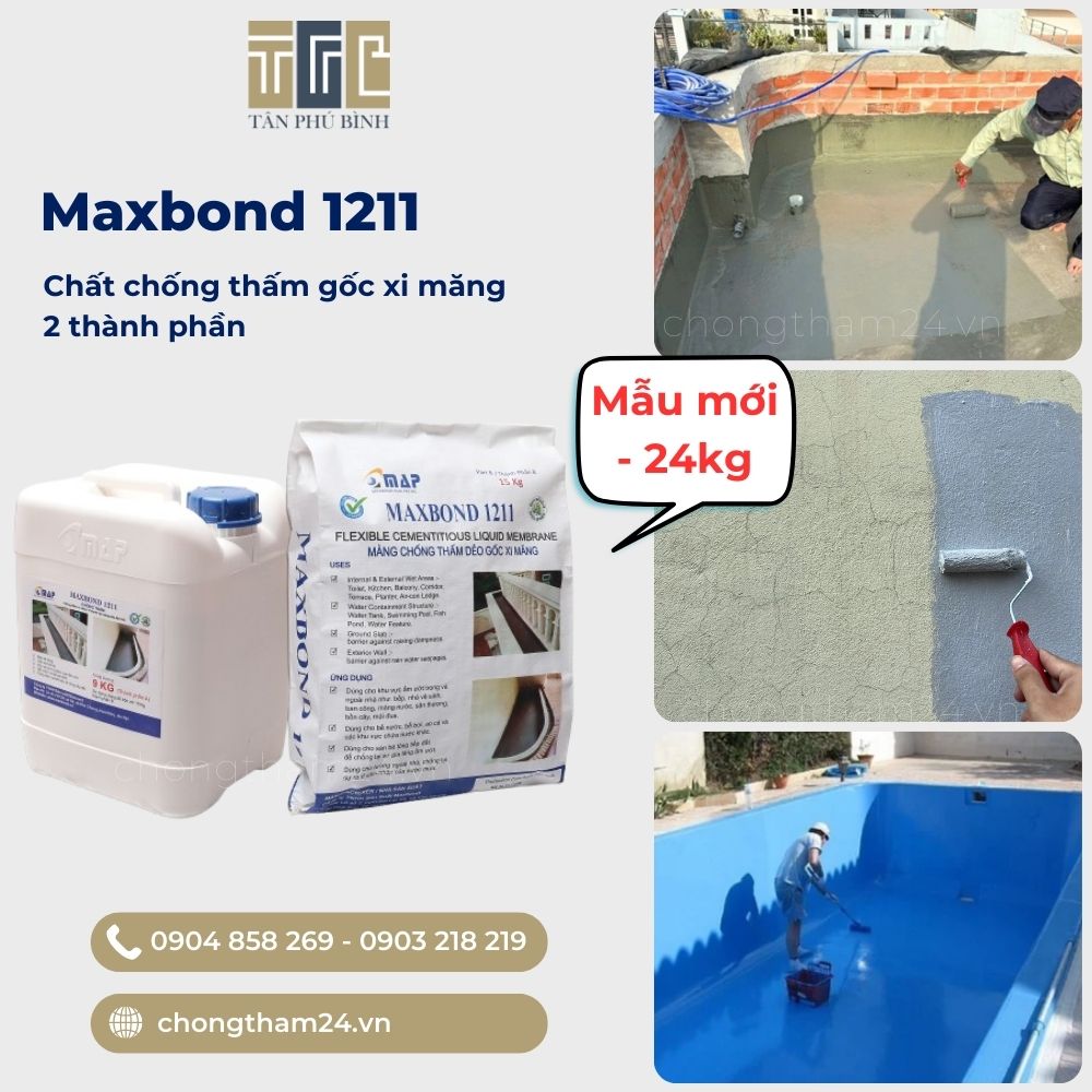 Maxbond 1211 có nhiều ưu điểm chống thấm cho nhiều vị trí