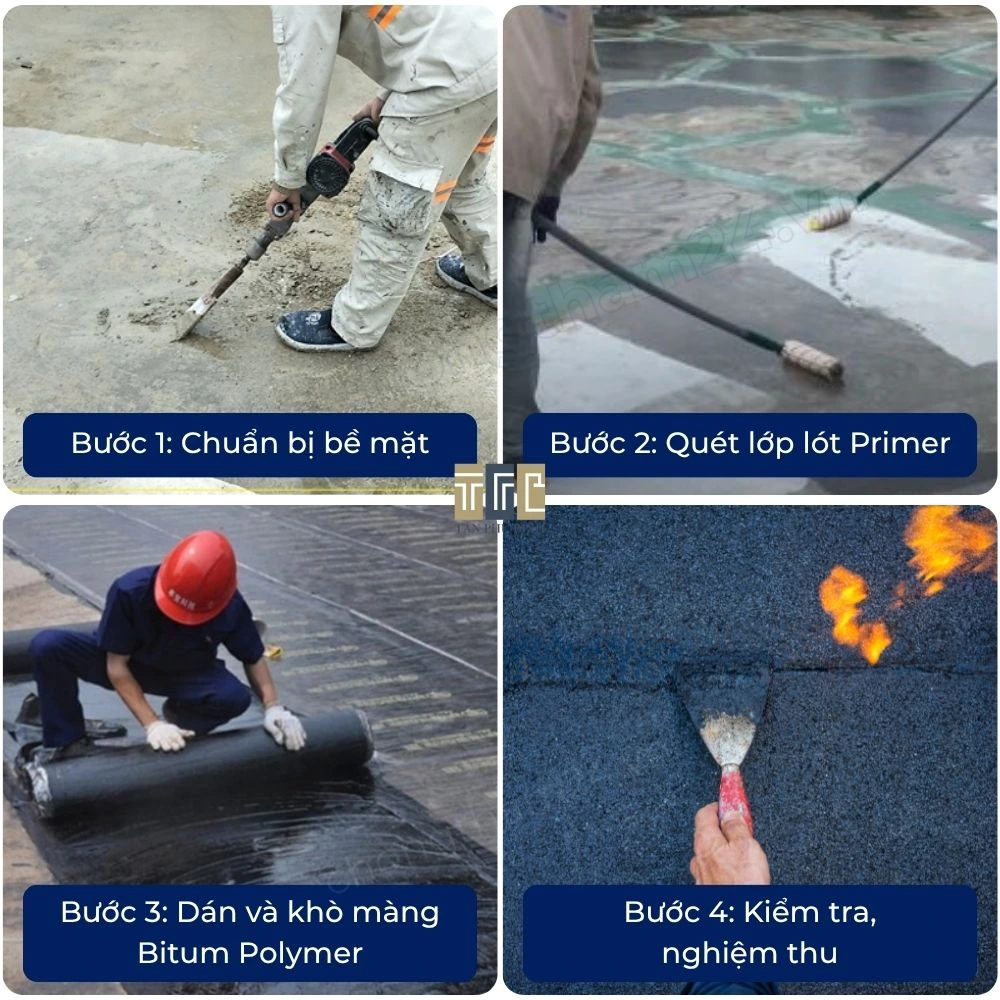 sai lầm khi thi công Bitum Polymer - 2 sai lầm khi thi công Bitum Polymer - 2