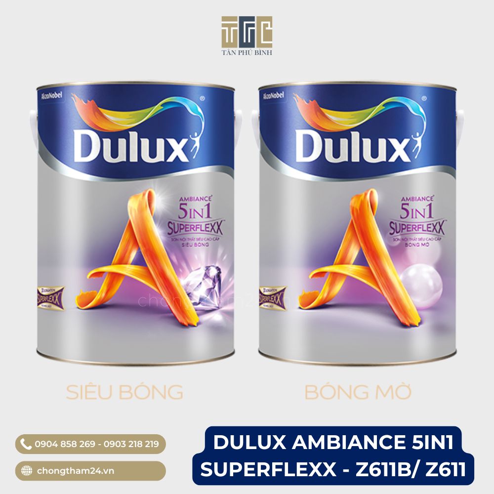Dulux Ambiance 5in1 Superflexx – Z611b/ Z611 – Sơn nội thất siêu cao cấp