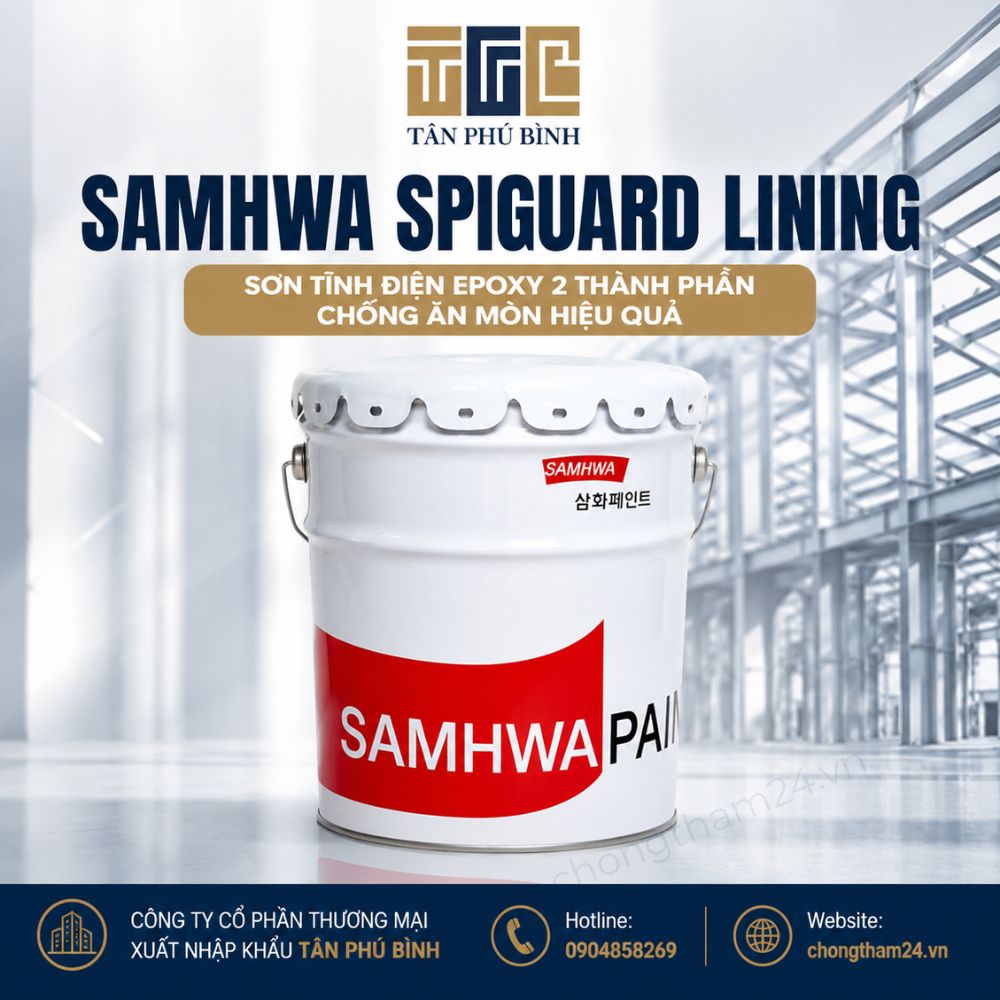 Samhwa Spiguard Lining – Sơn tĩnh điện Epoxy 2 thành phần