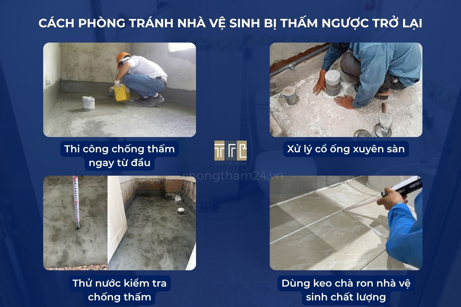 Cách phòng tránh nhà vệ sinh bị thấm ngược trở lại