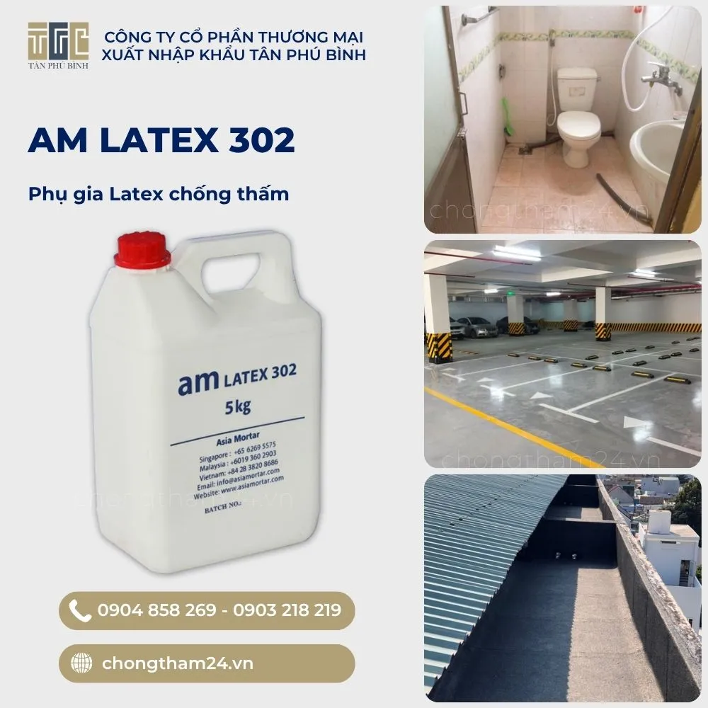 Phụ gia Latex AM LATEX 302 Phụ gia Latex AM LATEX 302