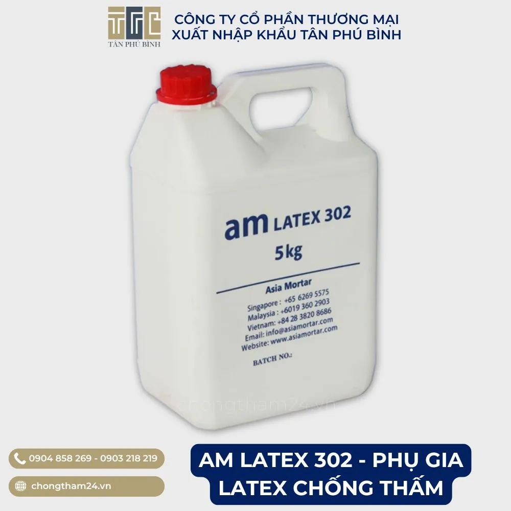 AM LATEX 302 – Phụ gia chống thấm Latex cao cấp
