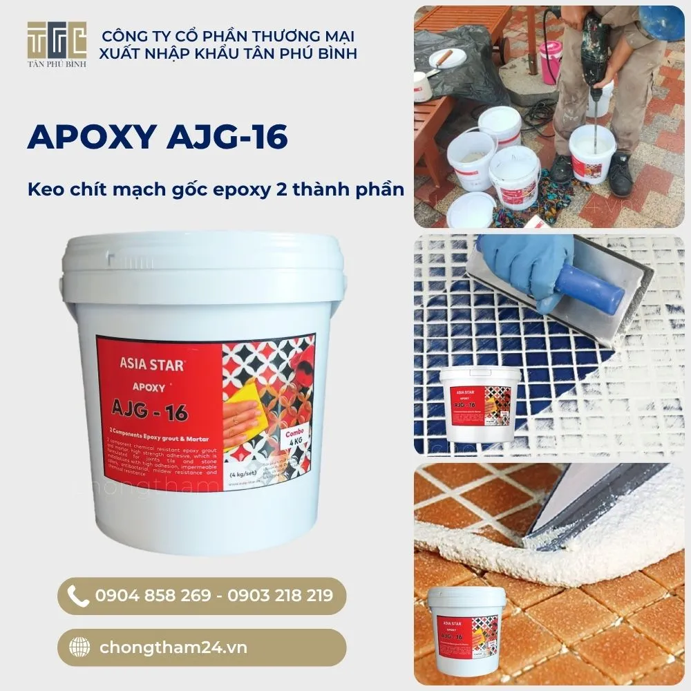 Ứng dụng thực tế keo chít mạch APOXY AJG-16 Ứng dụng thực tế keo chít mạch APOXY AJG-16